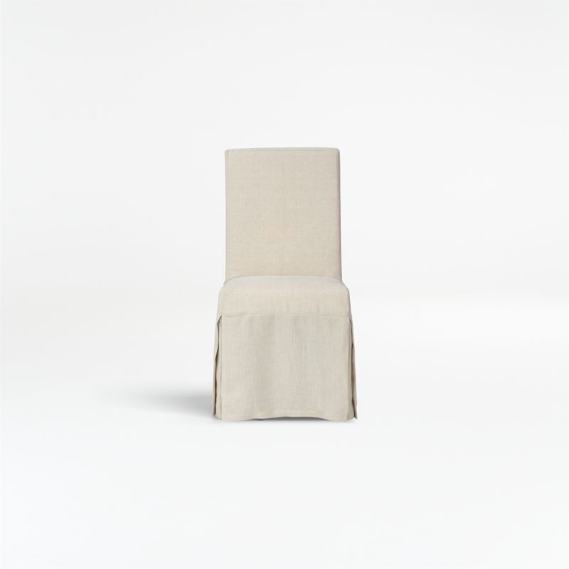 Slip Linen Slipcovered Dining Chair | Crate and Barrel | Crate & Barrel