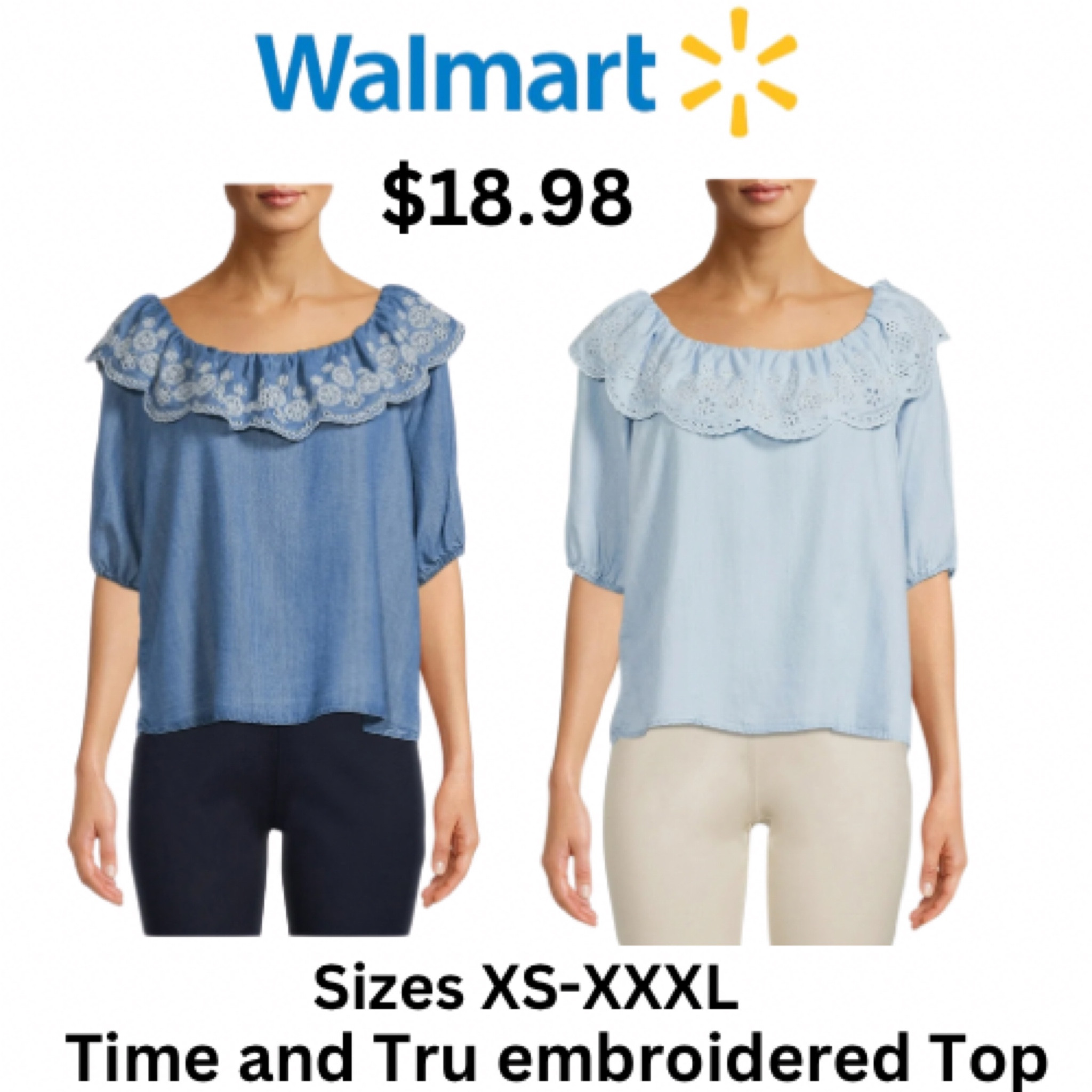 These Walmart tops are perfect for spring! Sizes xs-xxl 

#LTKStyleTip #LTKU #LTKFindsUnder50