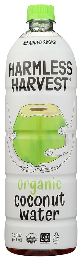 Harmless Harvest Raw Organic Coconut Water, 32 Oz Bottle | Amazon (US)