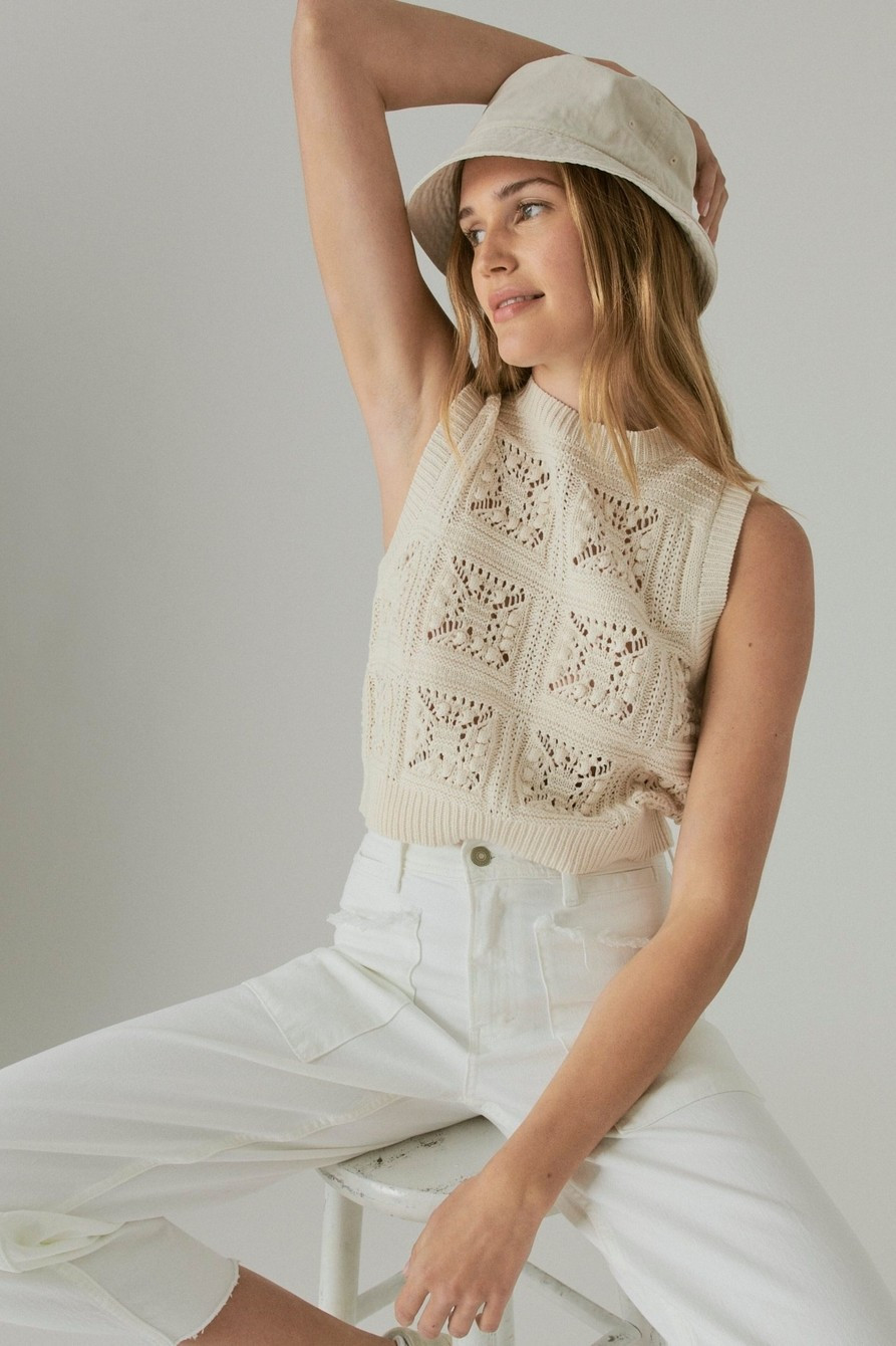 knit sweater vest | Lucky Brand