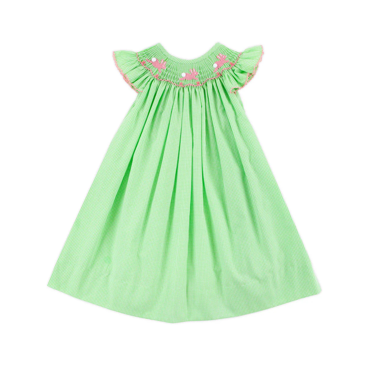 Hop To It Green Bunny Smocked Dress | Classic Whimsy