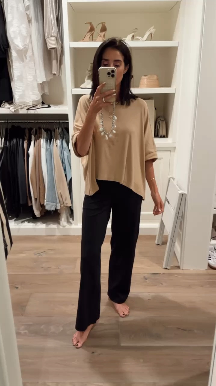 I absolutely love this top!!! had to pick it up in black as well. I'm just shy of 5-7" and wear the size medium and small pants 
StylinByAylin, Aylin

#LTKSeasonal #LTKStyleTip #LTKHoliday