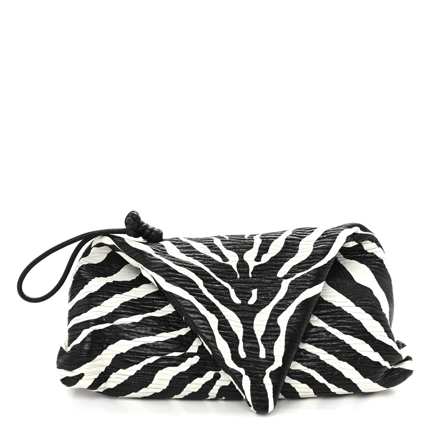 Nappa BV Trine Clutch Zebra | FASHIONPHILE (US)