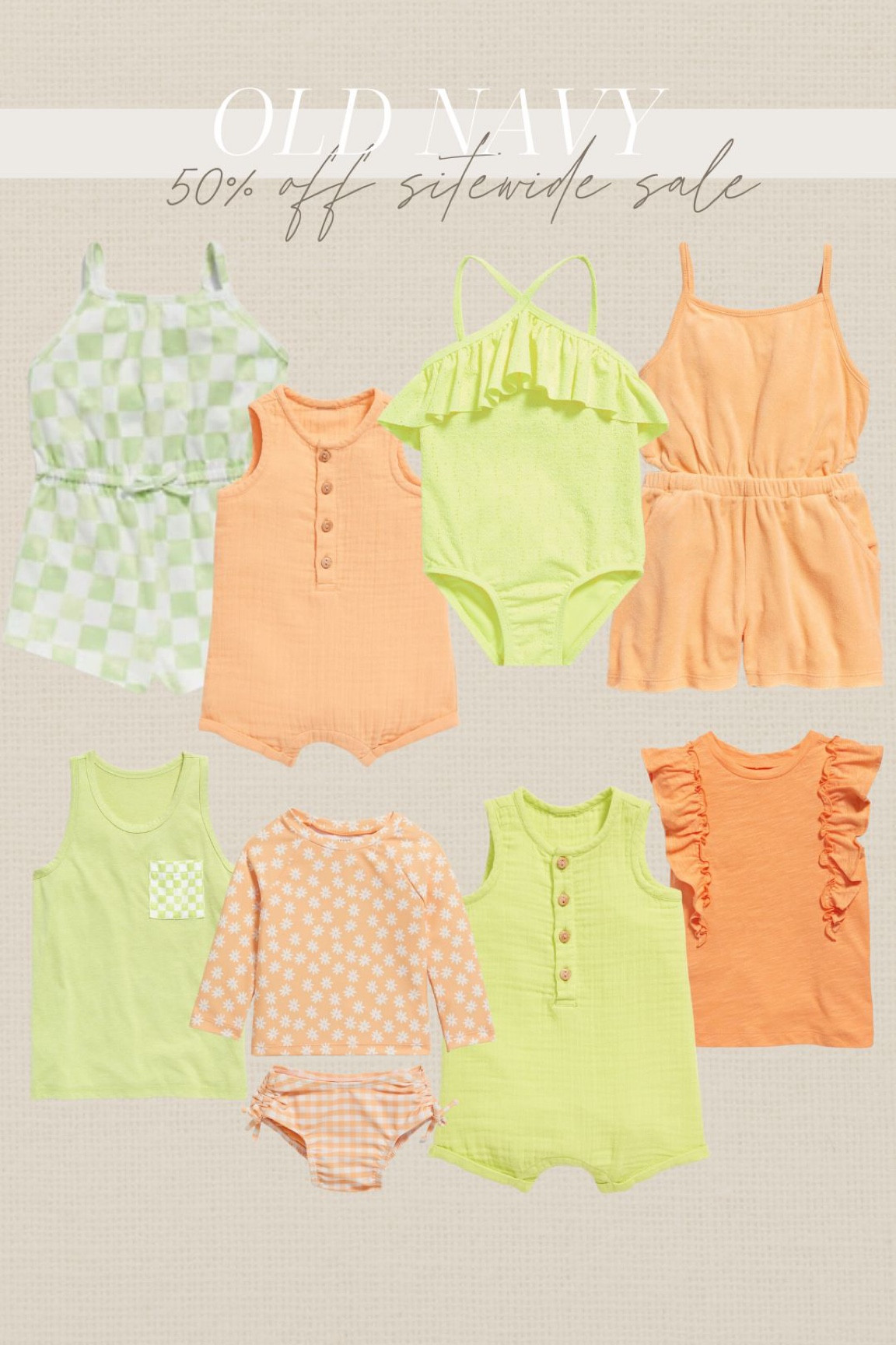 Old navy kids finds - 50% sitewide #lime #orange #babygirl #babyboy #kidssummeroutfit #girlsswimsuit #boysswimsuit #vacay #oldnavy #memorialsale 

#LTKkids #LTKsalealert #LTKfamily