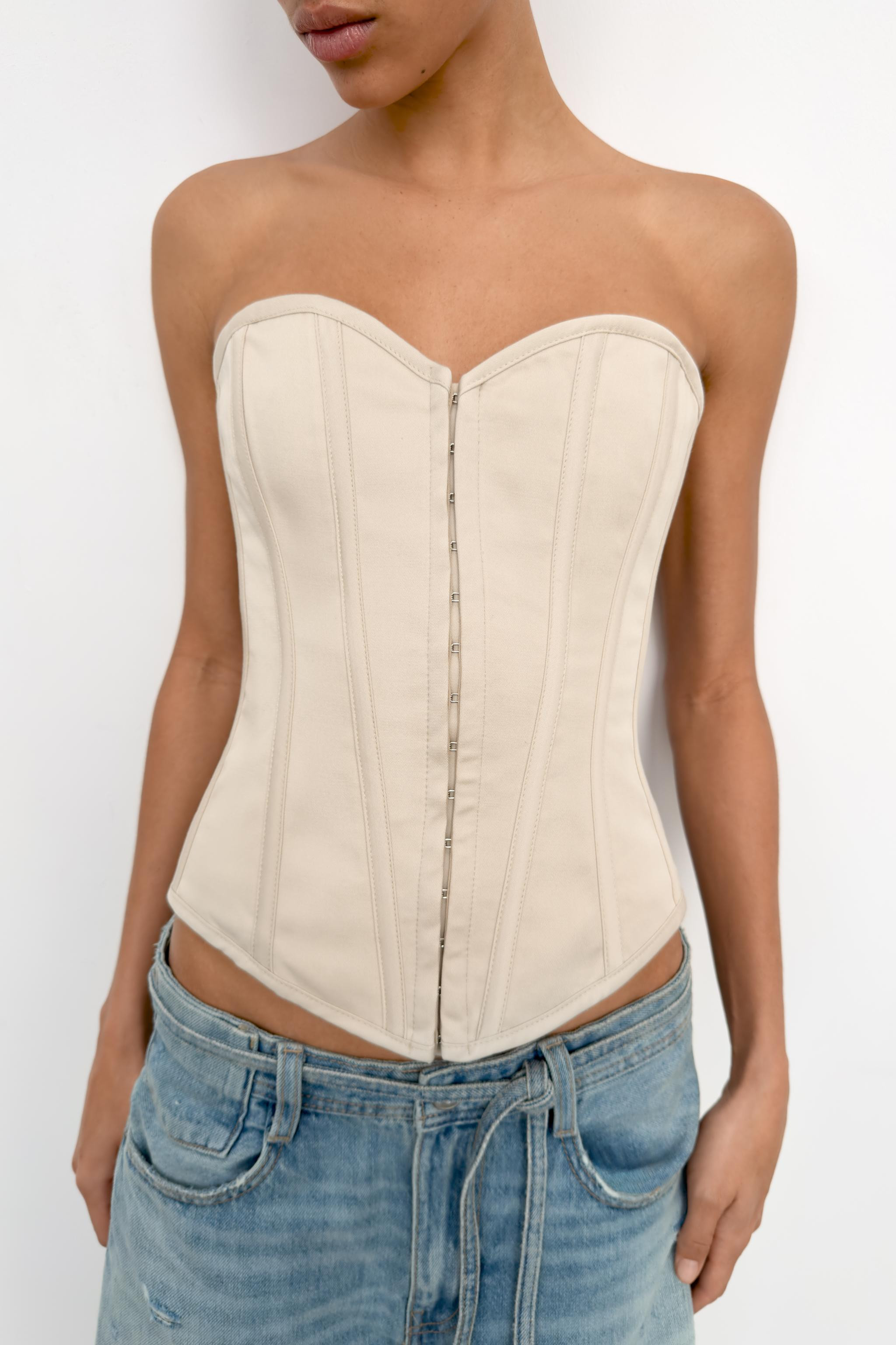 CORSETRY-INSPIRED TOP | Zara UK