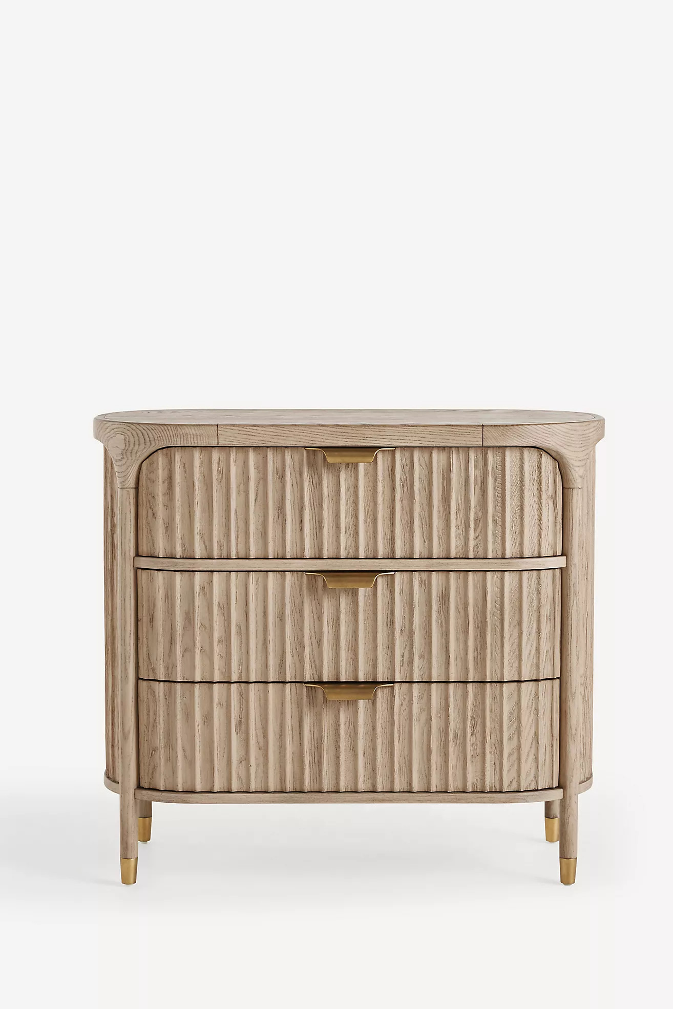 Isla Fluted Wood Three-Drawer Dresser | Anthropologie (US)