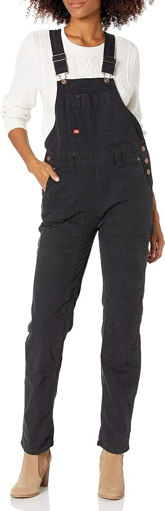 Dickies womens Denim Double Front Bib Overalls | Amazon (US)