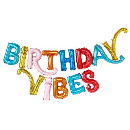 Packed Party Birthday Vibes Balloon Banner | Walmart (US)