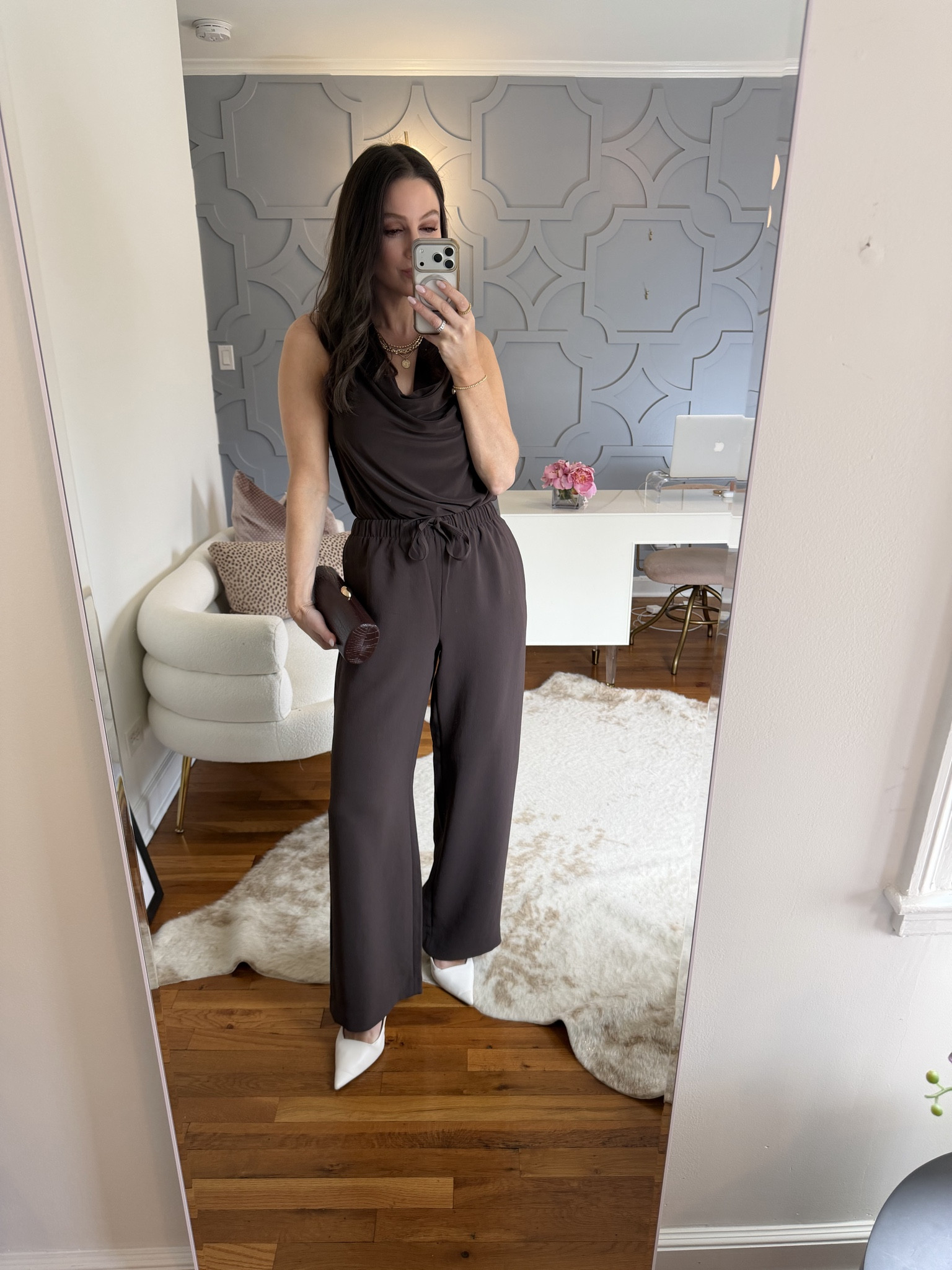Love that this looks like a jumpsuit!
Pants: true to size regular length (I’m 5’5 and a half)
Top: true size or size down if between sizes
Shoes: true size 

#LTKOver40 #LTKootd