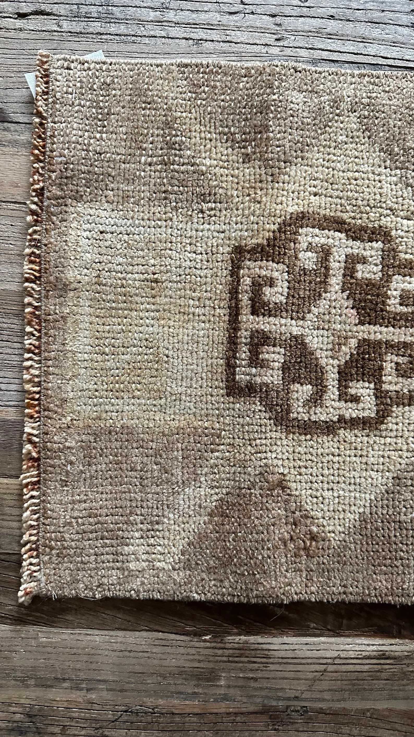 1’4 x 2’8 Antique Kars Rug Muted Beige + Brown | Etsy (Global)