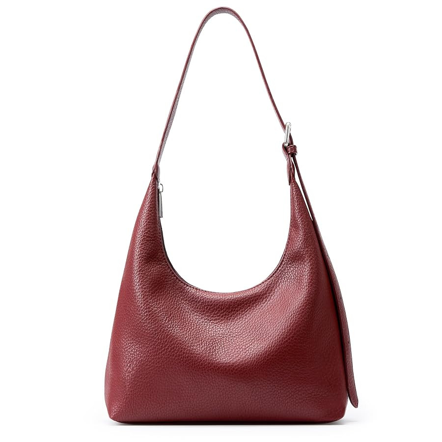 KALIDI Vintage Vegan Leather Tote Bag Women Hobo Zipper Work Bag Daily Shoulder Handbag with Adju... | Amazon (UK)