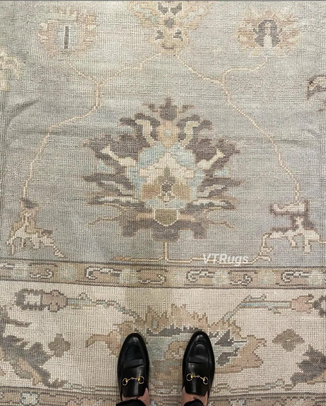 Modern Grey Oushak Rug, Hand Knotted Wool Carpet, Grey Beige Contemporary Carpet 8x10 9x12 10x14 ... | Etsy (US)