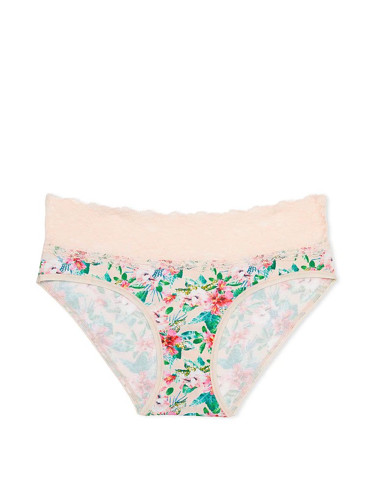 Buy Lace-Waist Cotton Hiphugger Panty - Order Panties online 5000000043 - Victoria's Secret US | Victoria's Secret (US / CA )