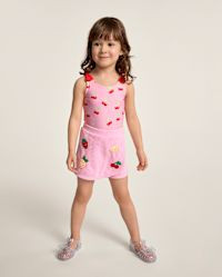 Girls Crochet Fruit Terry Faux Wrap Skort - Swim Shop - PINK | Gymboree | Gymboree
