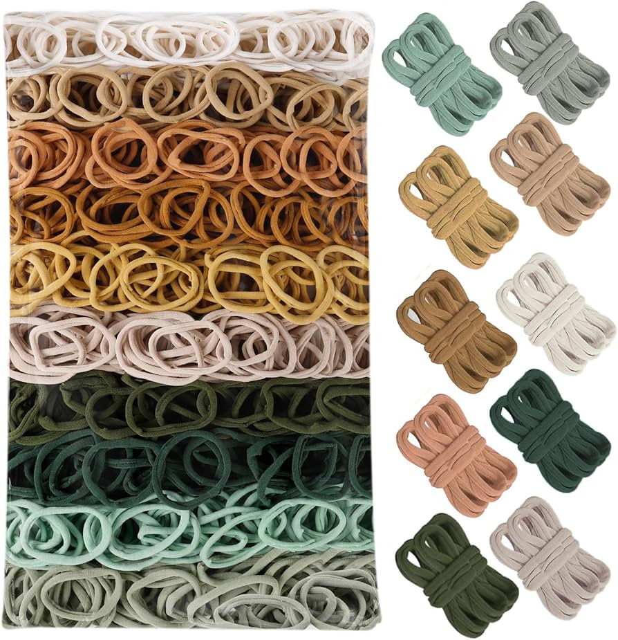 800 PCS Weaving Loops 7” Traditional-Sized Neutral Themed 10 Color Potholder Loom Refill Loops ... | Amazon (US)