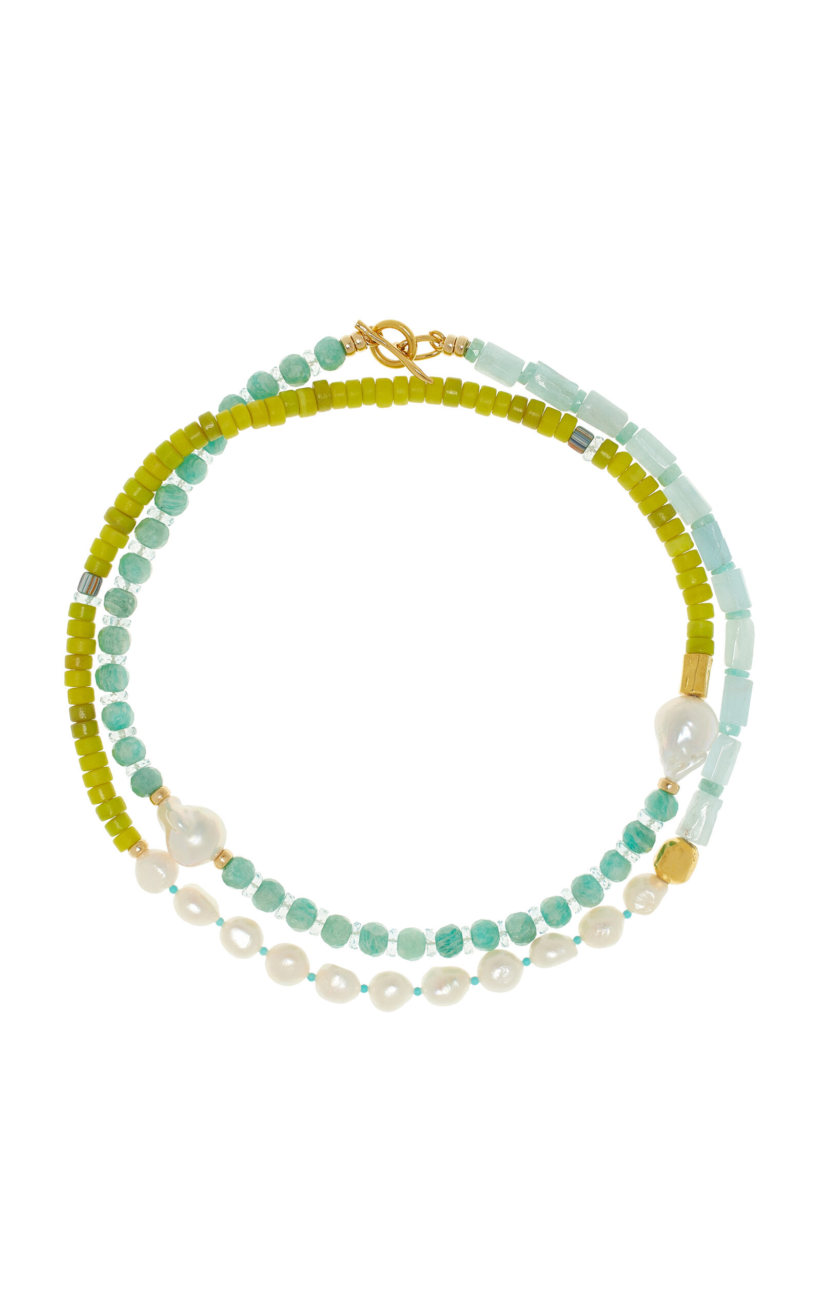 Cabana Gold-Plated Multi-Stone Necklace | Moda Operandi (Global)
