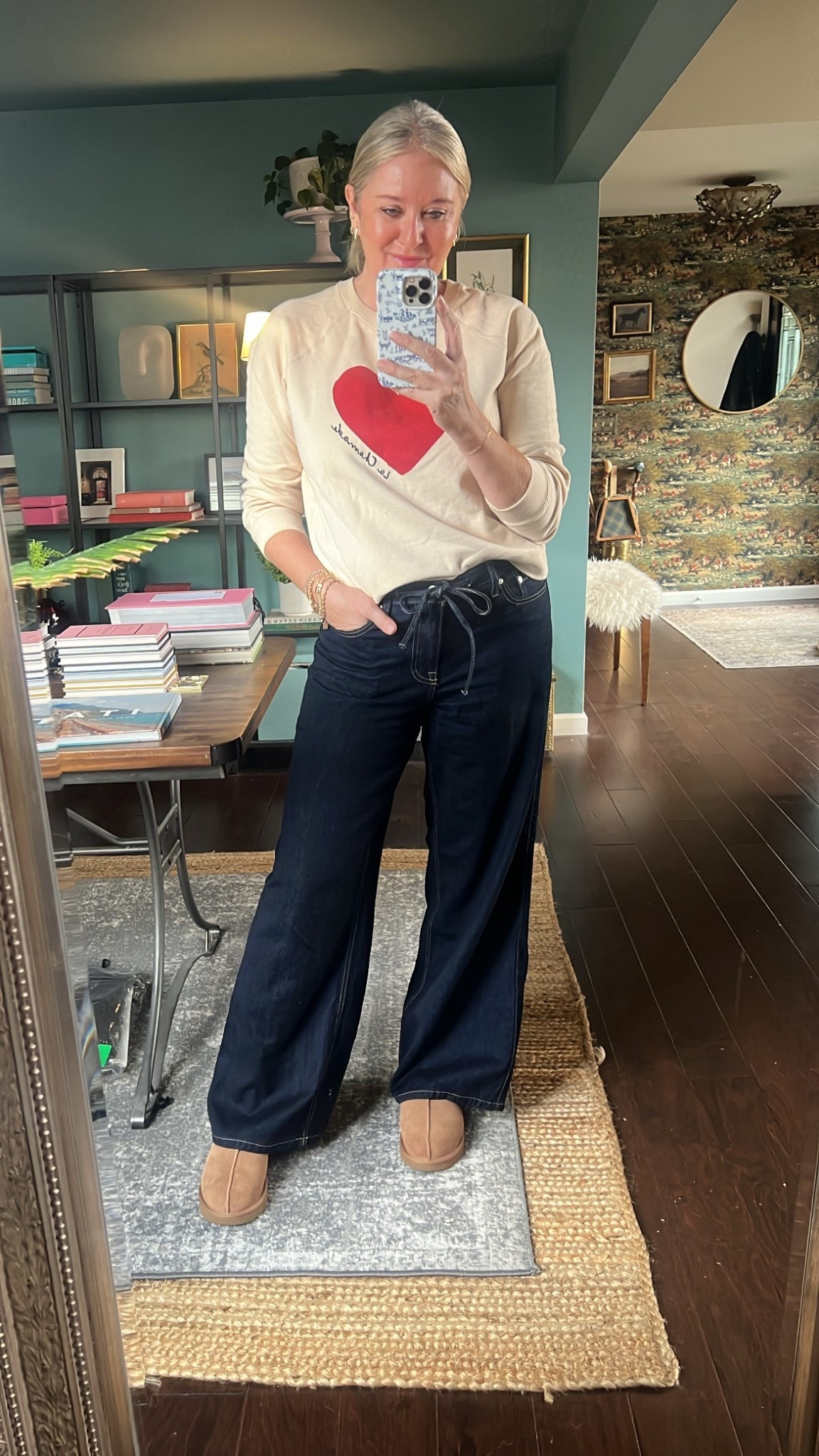 Sunday OOTD
Best jeans and this sweatshirt is restocked! 

#LTKootd #LTKOver40 #LTKdayinmylife