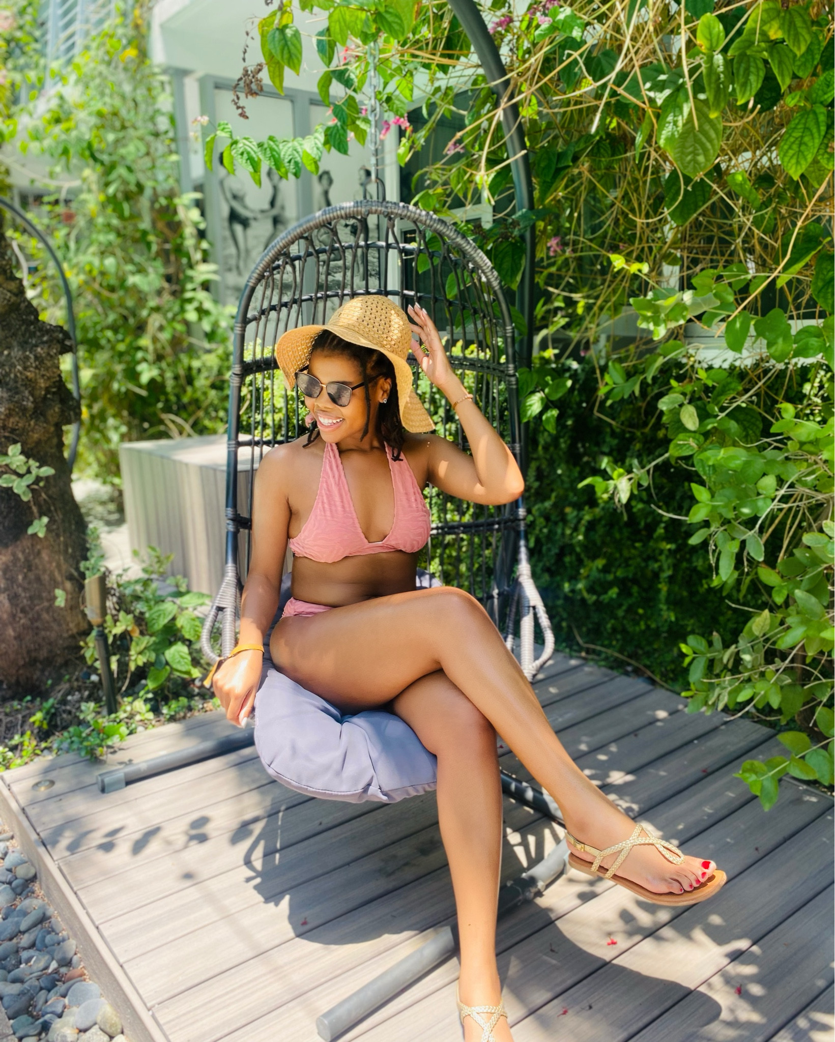 Summer vibes, pink bikini and white ruffled romper🤍

#LTKStyleTip #LTKFindsUnder100 #LTKSwim