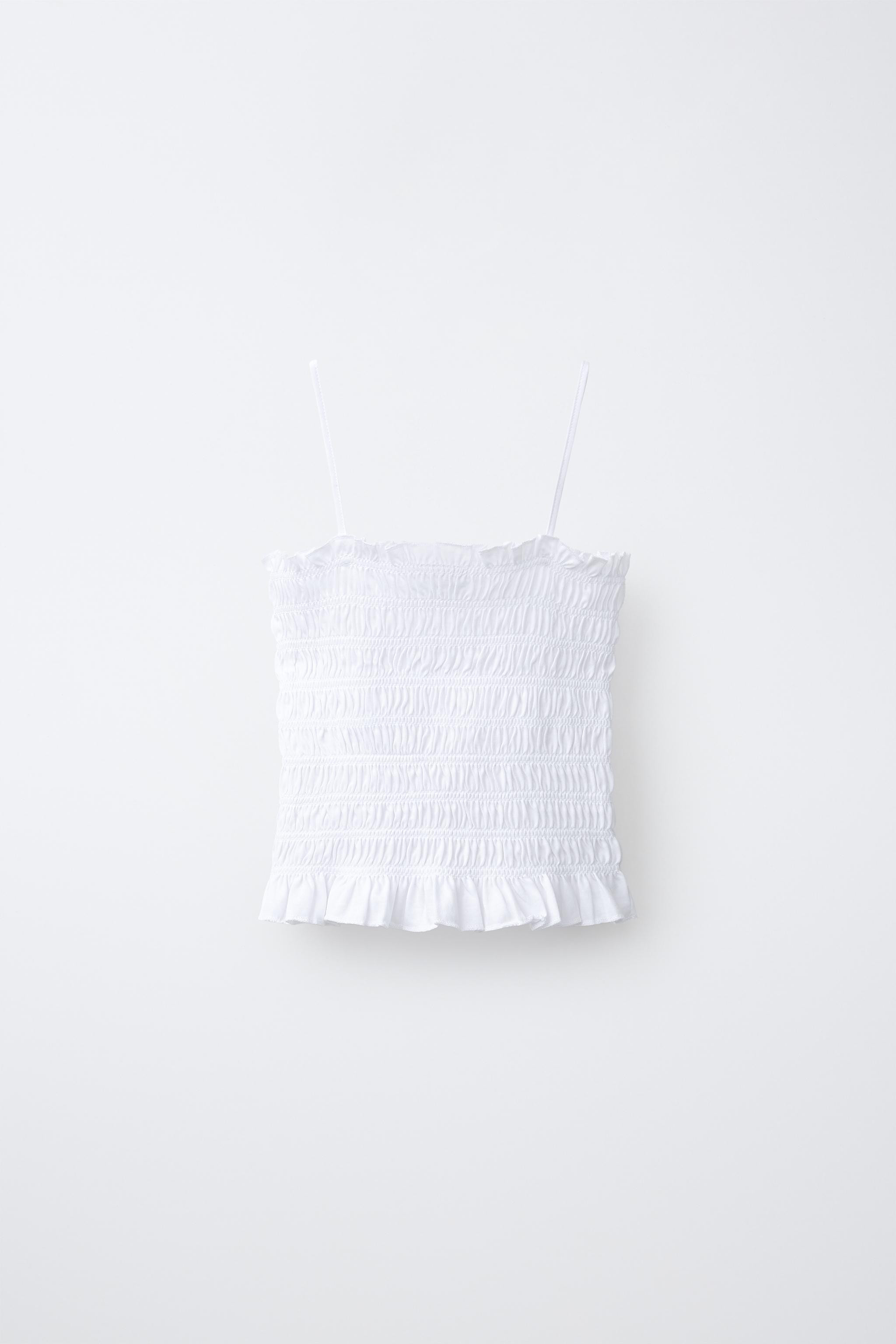 ELASTICIZED SMOCKED TOP | Zara US