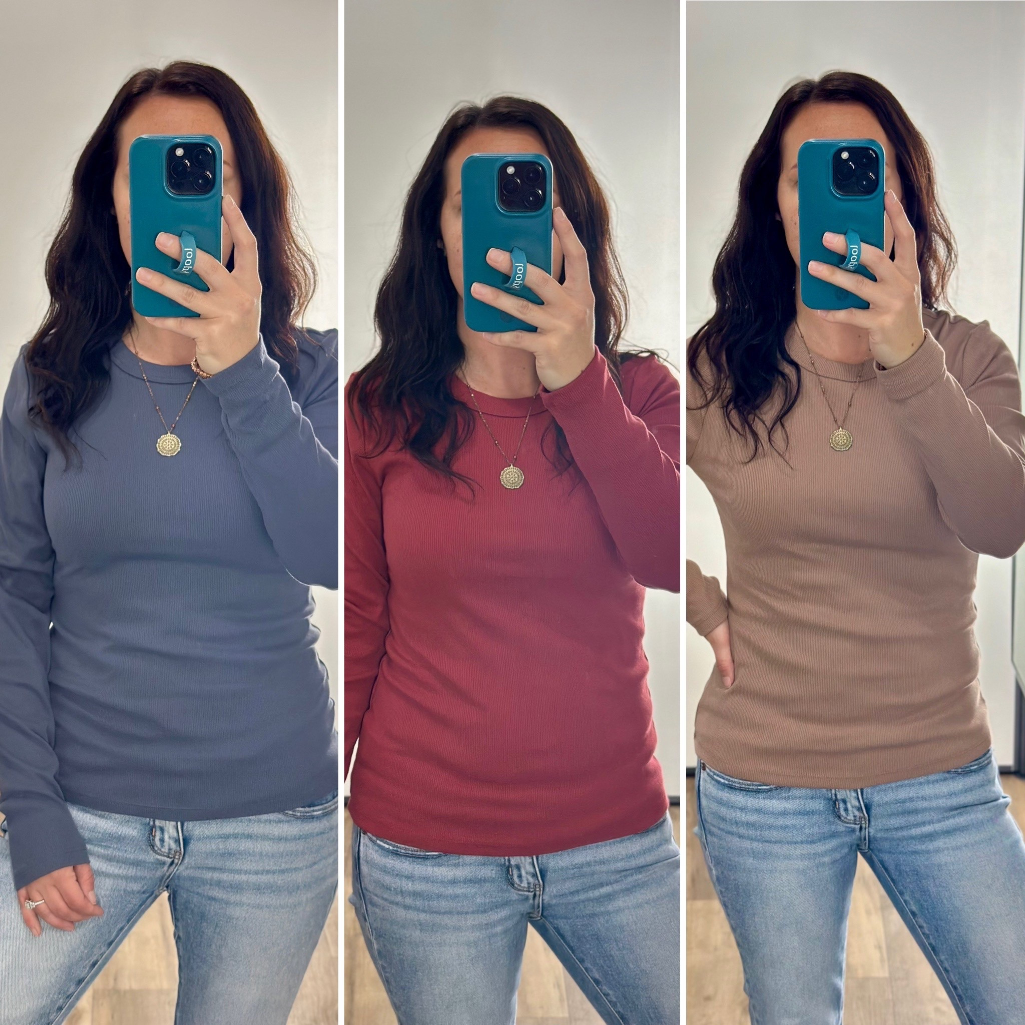 Long sleeve crewneck! 
I ended up getting a couple diff colors of this top! Love it! 
#oldnavy #longsleeve #crewneck #like #comment #save #share #follow 

#LTKootd #LTKFindsUnder50