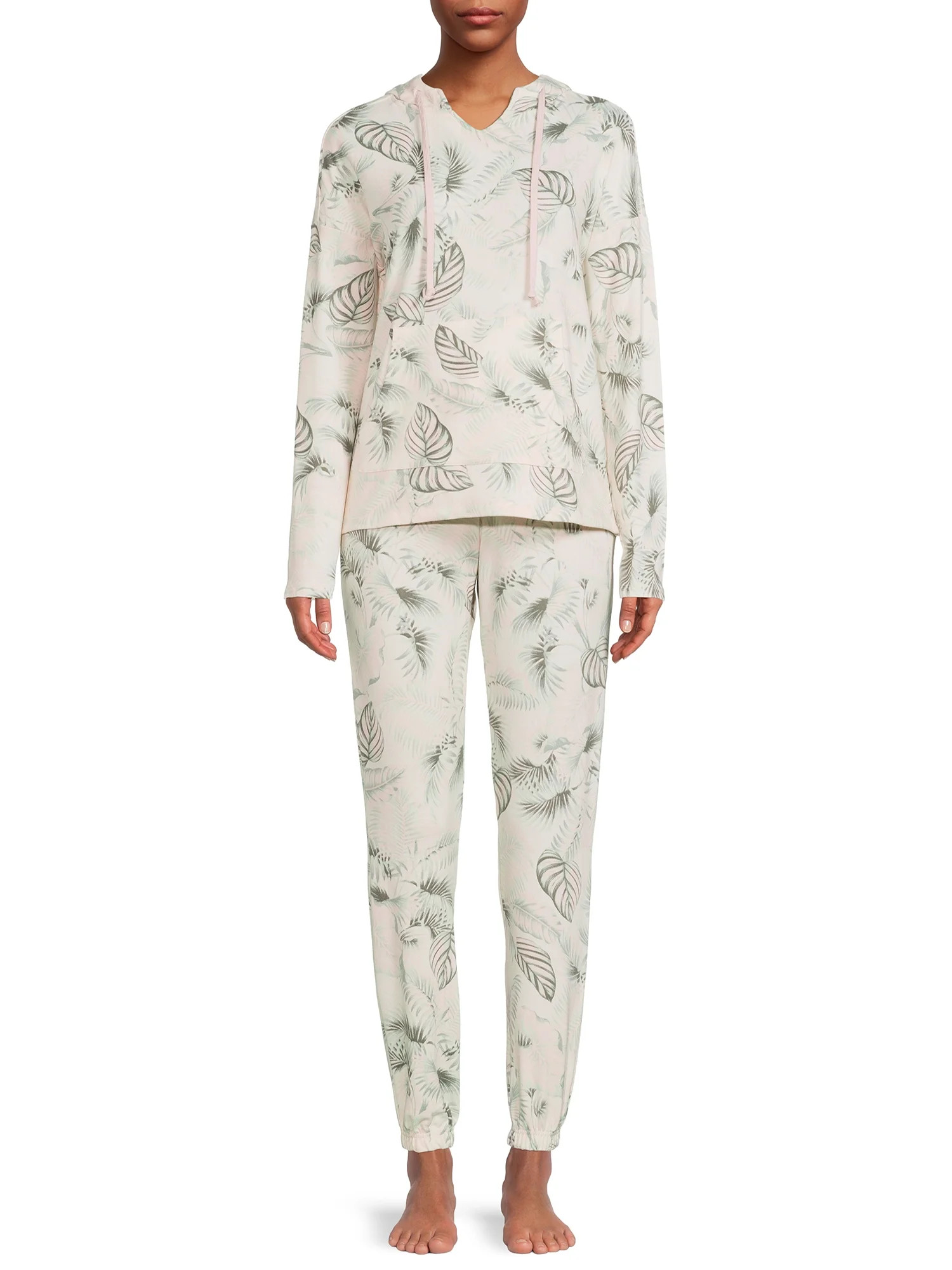 Como Blu Women's Hoodie Sweatshirt and Lounge Pants, 2-Piece Set | Walmart (US)