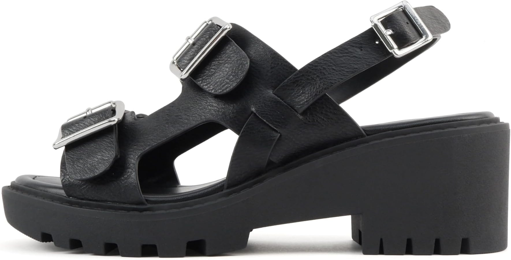 Soda “Galaxy” ~ Women Open Toe Fisherman Lug Sole Low Heeled Sandals | Amazon (US)