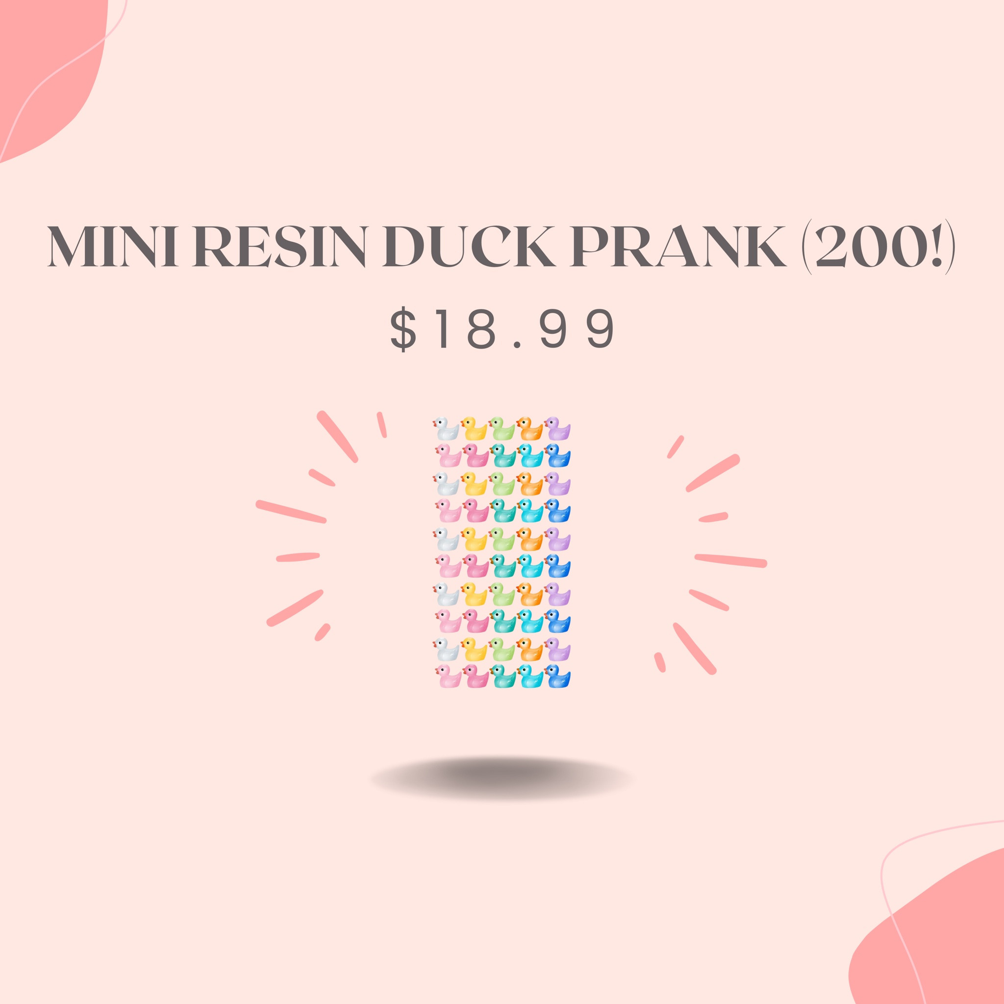 If you’re looking to send a loved one into either a state of pure panic or uncontrollable amusement, this mini duck prank is the way to do it!!! 😂

We hid all 200 of these mini glow in the dark resin ducks around the house for Mama Marg and Orlando to find, and it’s safe to say that it’s been the best $20 I’ve ever spent LOL. So much so, that we BOUGHT ANOTHER 200 TO HIDE😂 

Watch your loved one find the first few ducks with confusion and then sit back and relax for days, months, and YEARS while they will continue finding them for eternity😂 

This is seriously the best thing I’ve ever done - so worth it!!! 

#LTKfindsunder100 #LTKhome #LTKfindsunder50