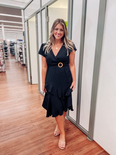 Size small in this LBD. I love the flattering wrap style. You could easily wear this dressed with a summer sandal for a vacation for spring break or summer, or a heel to a graduation or wedding! Very comfortable material that has stretch, too. Highly recommend !

#LTKSeasonal #LTKFind #LTKU