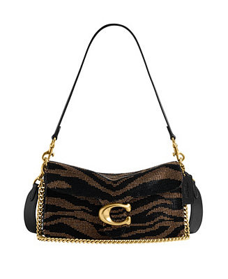 Beaded Tiger Tabby Medium Shoulder Bag 26 | Macy's