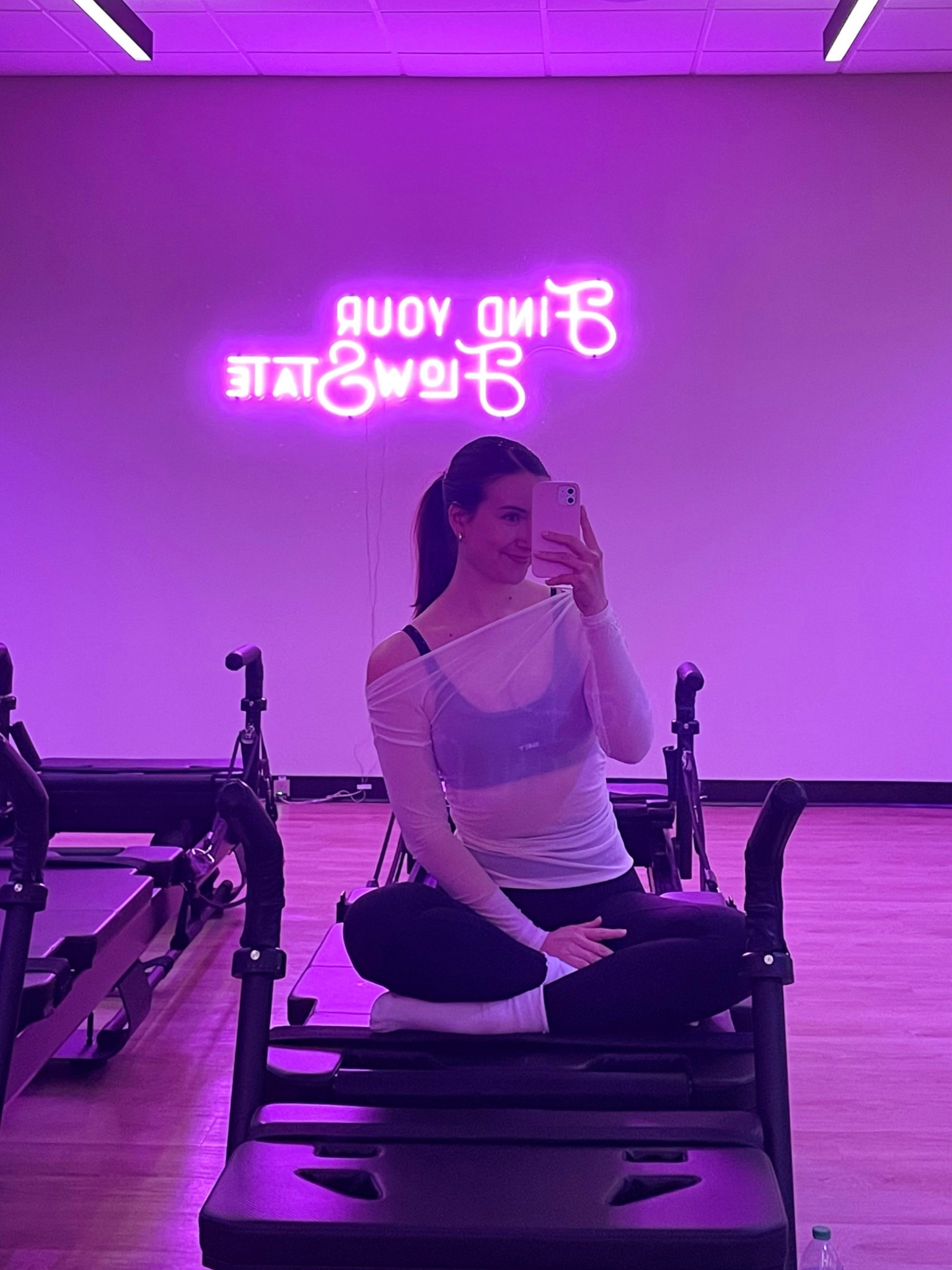 Pilates OOTD 🤍 Sizing: 
• Mesh Top: Size XS, runs big!
• Sports Bra: Size S, runs TTS (fabric airluxe)
• Leggings: Size S, runs TTS (fabric airluxe) 

#LTKootd #LTKfitnessgoals #LTKActive