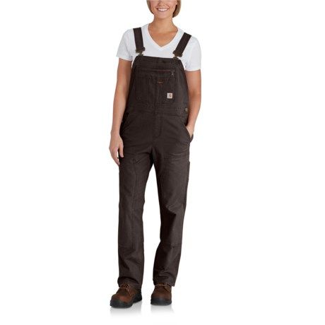 Carhartt 102438 Crawford Double-Front Bib Overalls - Factory Seconds (For Women) | Sierra