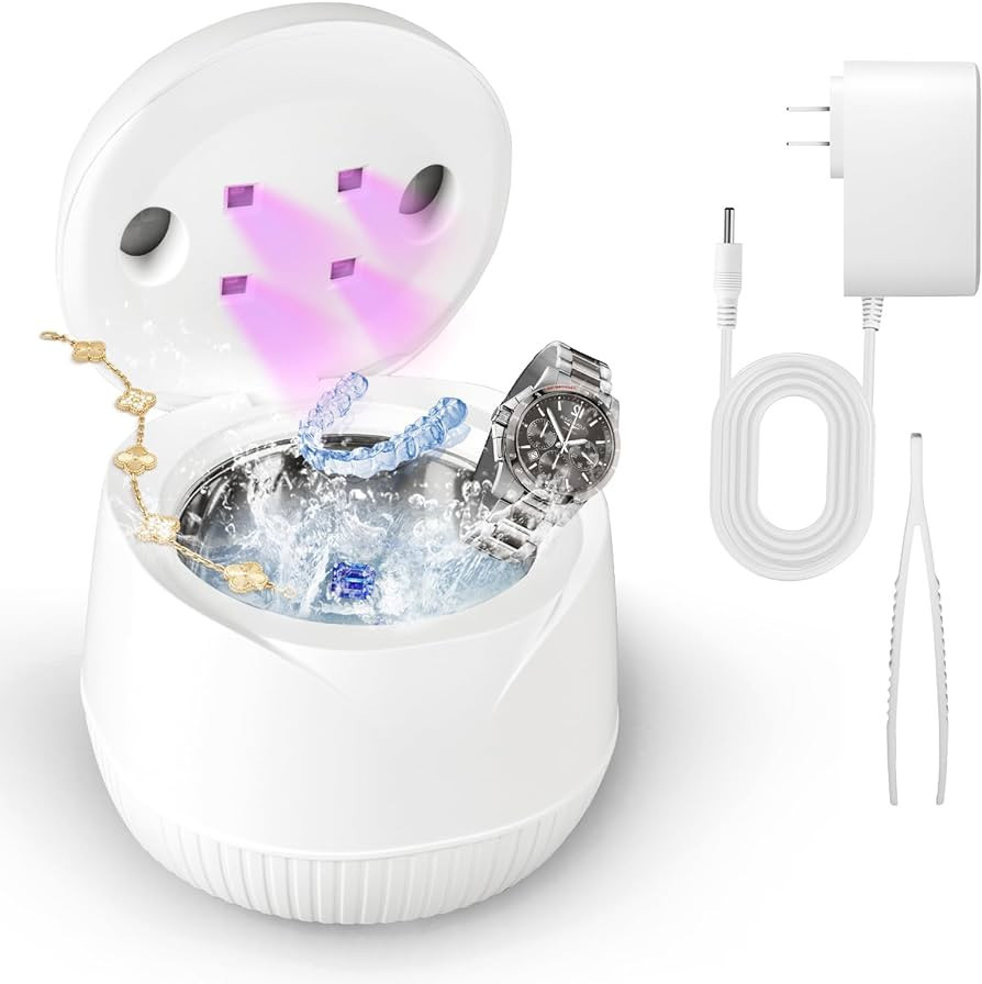 Ultrasonic Jewelry Cleaner, Ultrasonic Cleaner for Washing Jewelry, Watch, Retainer, Whitening Tr... | Amazon (US)