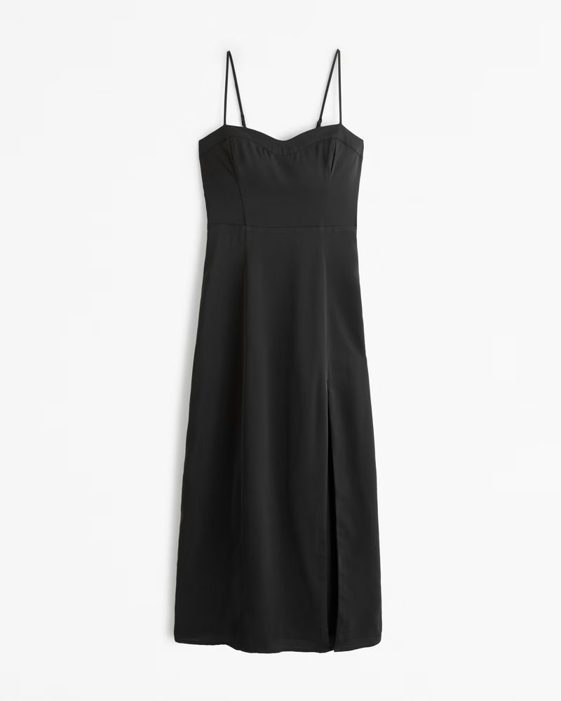 Women's The A&F Camille Midi Dress | Women's New Arrivals | Abercrombie.com | Abercrombie & Fitch (UK)