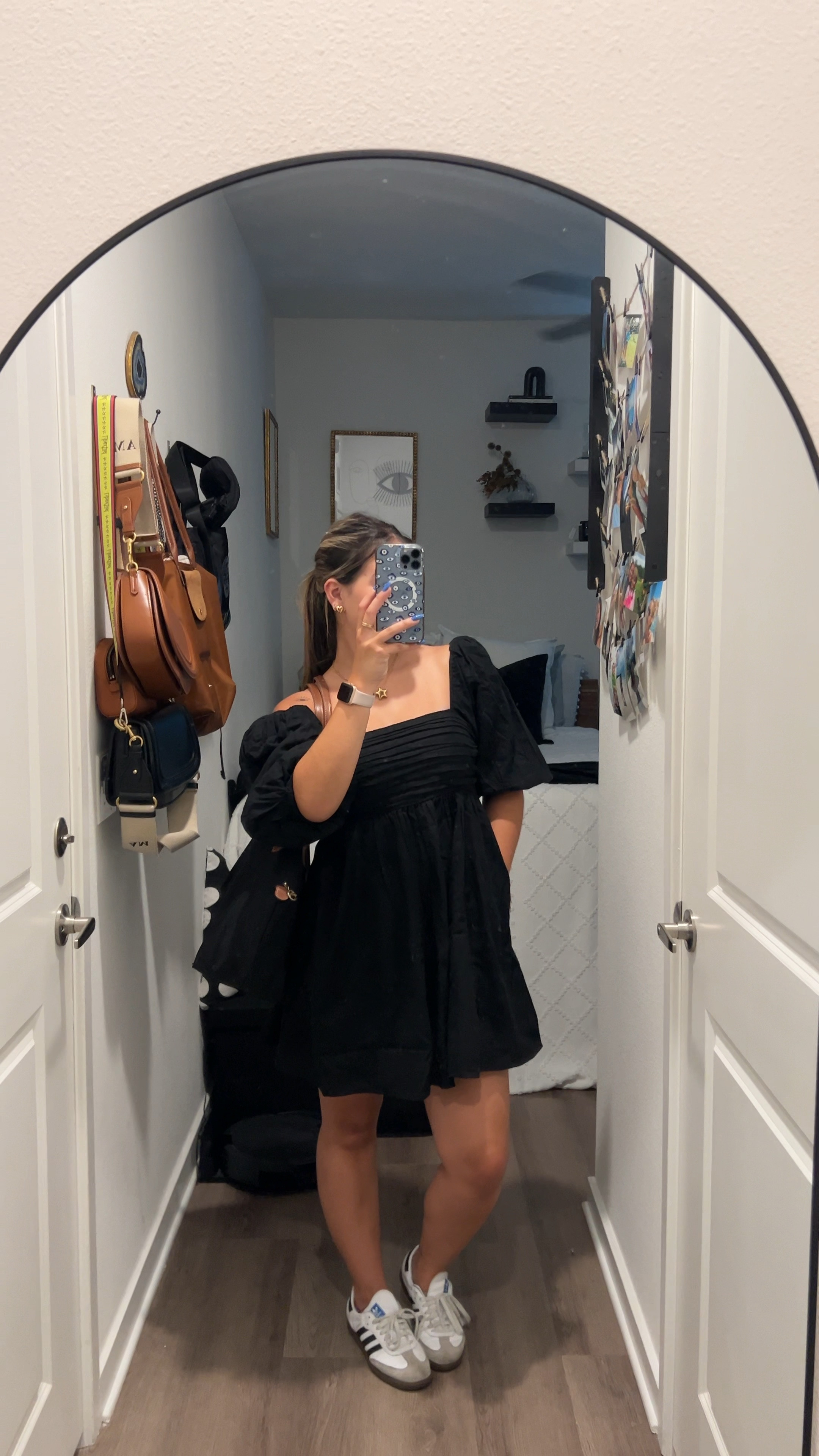 Cute on campus outfit🖤💻✨ 

Dress, dress with pockets, university, college, student, cute outfit

#LTKstyletip #LTKSeasonal #LTKVideo