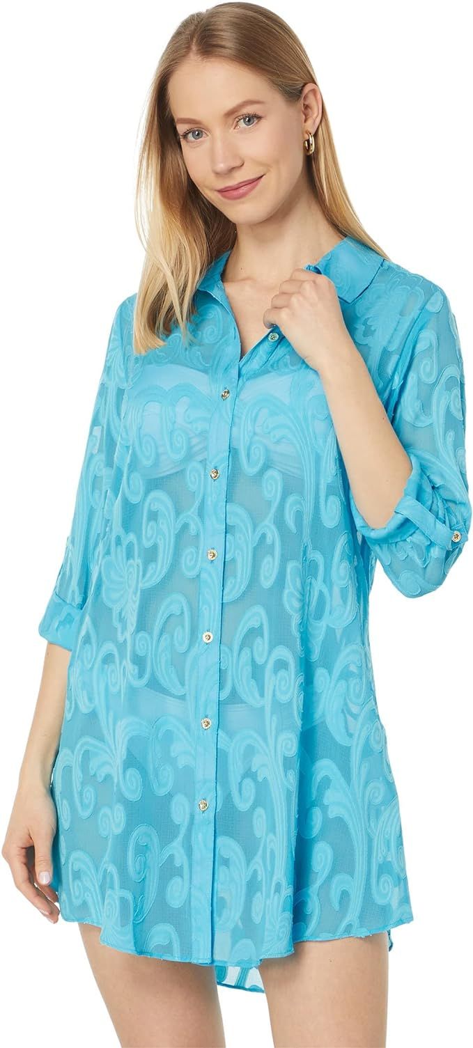 Lilly Pulitzer Natalie Shirtdress Cover-Up | Amazon (US)