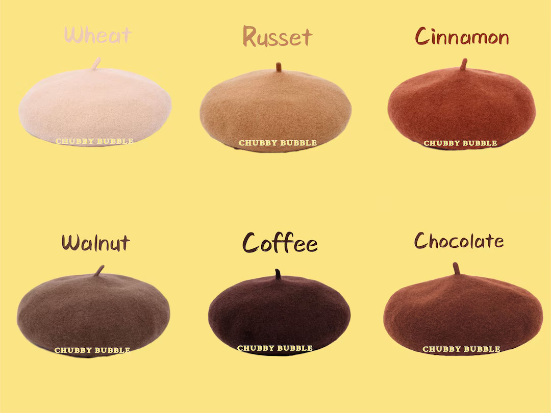 Brown Beret, 100% Wool, French Beret, Dark brown, Winter Hat, Vintage Style, Classic Wool Beret, ... | Etsy (US)