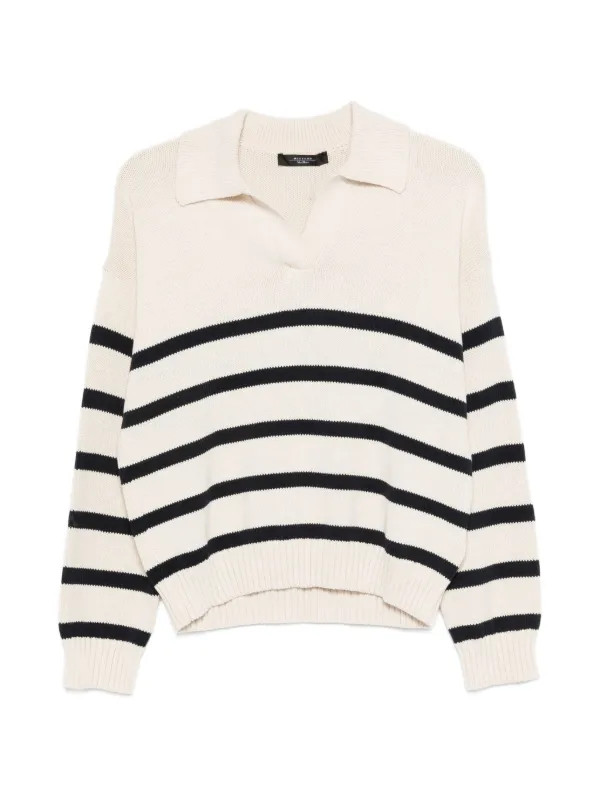 Weekend Max Maralong-sleeve striped sweater | Farfetch Global