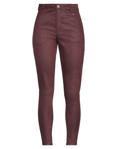 Fiveunits Woman Jeans Burgundy Size 24 Cotton, Polyester, Elastane | YOOX (US)