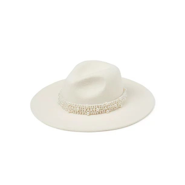 Scoop Women's Faux Pearl Fedora Hat - Walmart.com | Walmart (US)