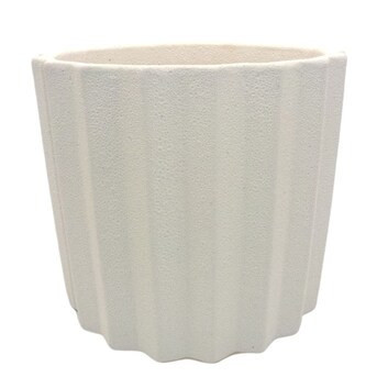 Origin 21 10.6-Quart Matte White Glazed Ceramic Nursery Planter with Drainage Holes | Lowe's