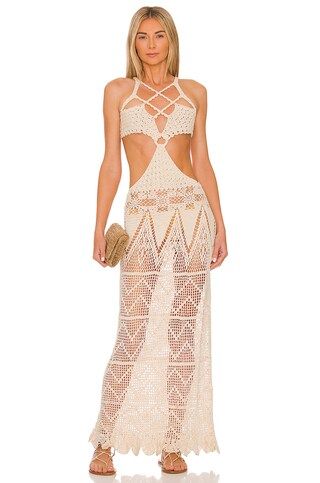 Alix Pinho La Cabana Dress in Natural from Revolve.com | Revolve Clothing (Global)