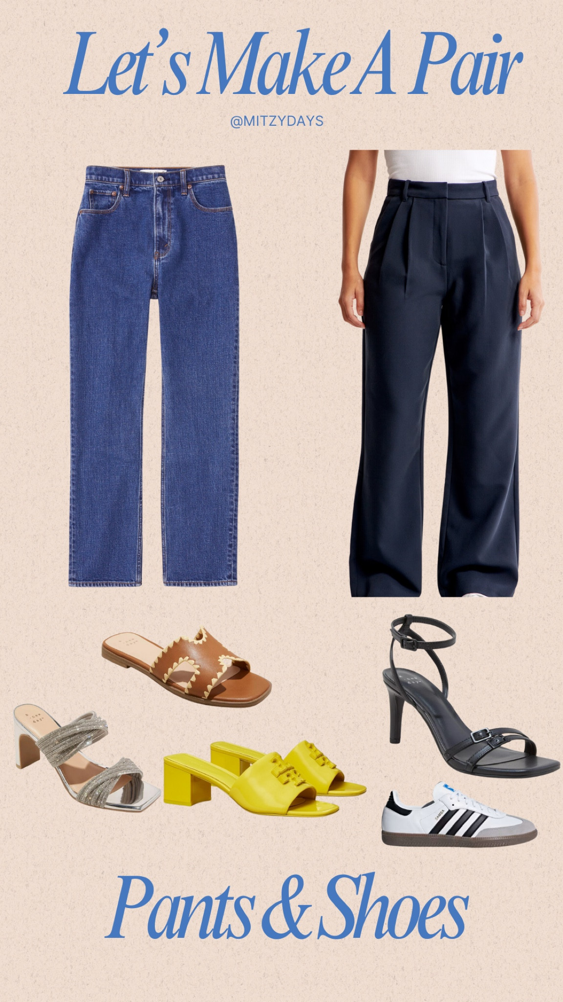 OMG, you won't believe what's in my cart right now! I've got two amazing pants, and I'm seriously considering pairing them with some killer shoes. But I need your help - which shoes should I get to rock this look? Let's make this a fashion moment to remember!

Abercrombie | target | heels | flats | Tory Burch | Spring | Denim 

#LTKstyletip #LTKfindsunder100 #LTKxTarget