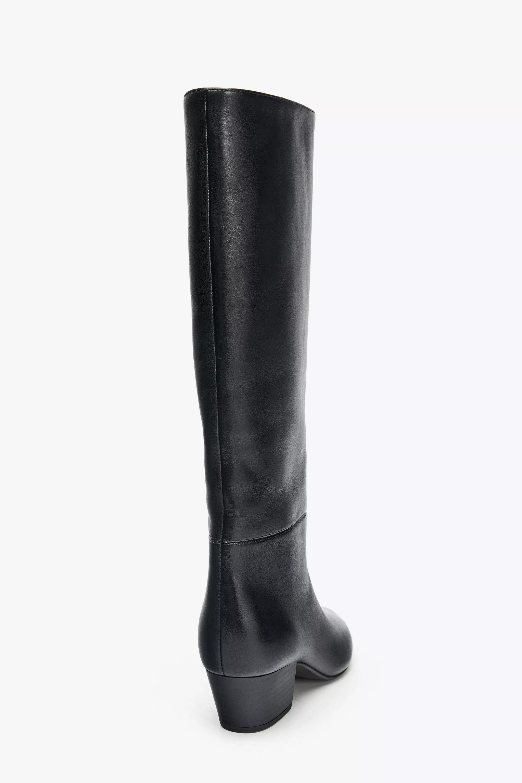 HEELED LEATHER BOOTS | Zara Canada