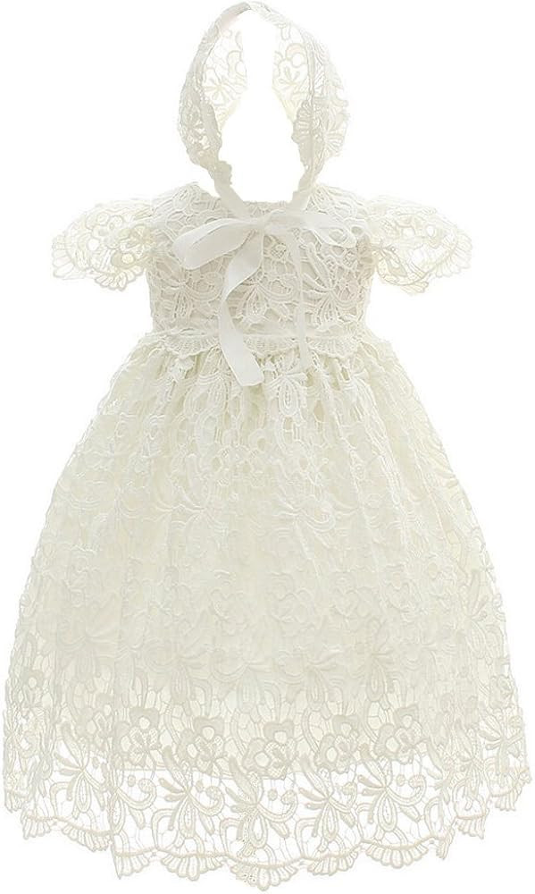 Coozy Baby Girl Christening Dresses, Baptism Blessing Gowns, Tulle Flower Girl Dress for Baby Par... | Amazon (US)