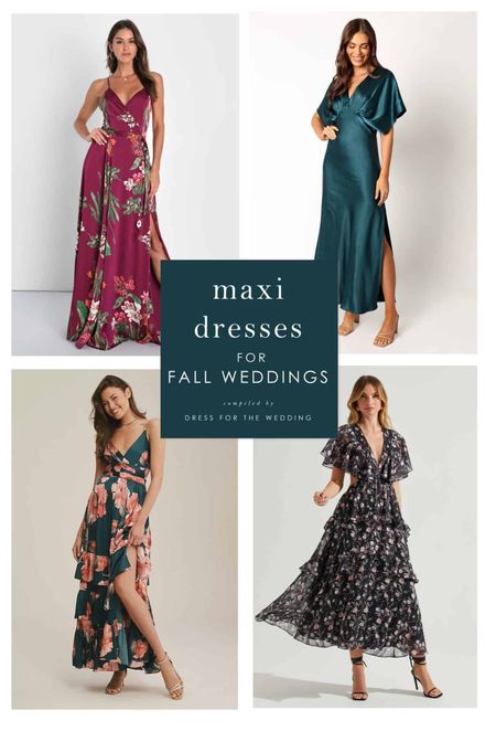 The prettiest fall maxi dresses for wedding guest, family photos, and special events! 

#LTKSeasonal #LTKunder100 #LTKwedding