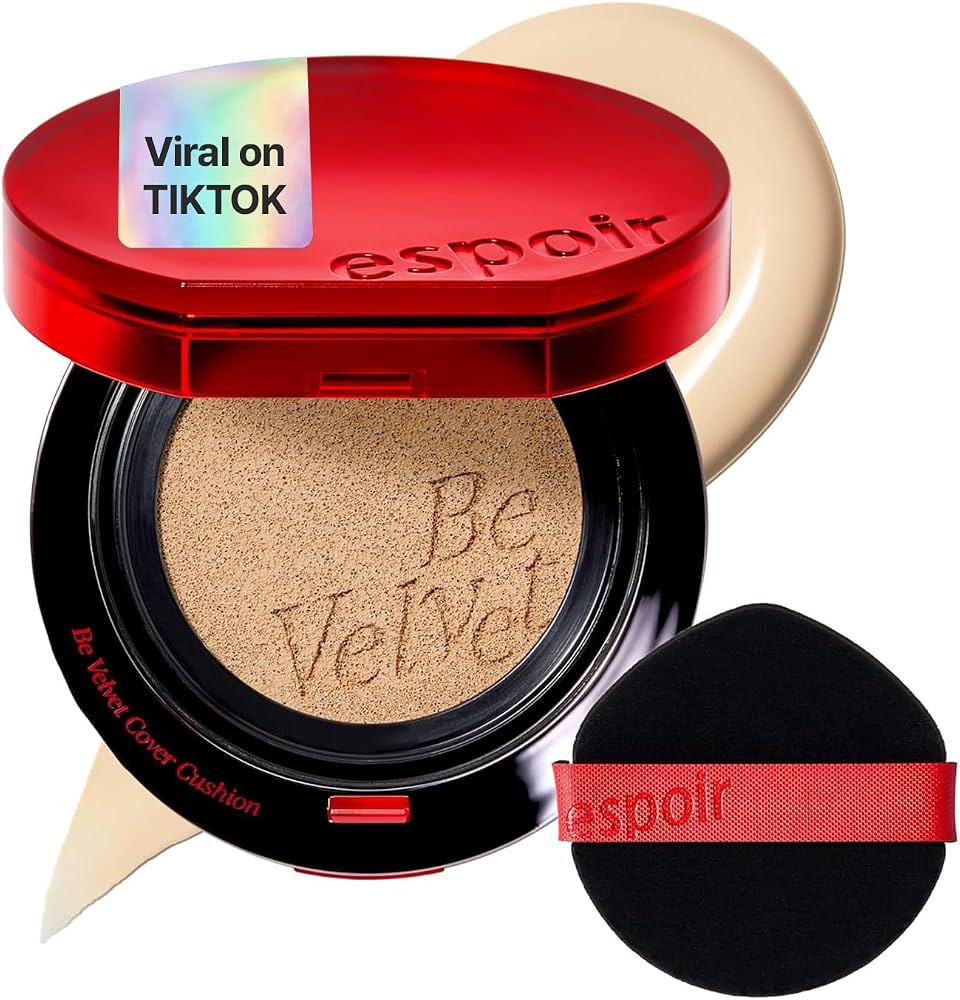 ESPOIR Be Velvet Cushion Foundation #23.5 Fair Olive | Quick and Easy Coverage with Long-lasting ... | Amazon (US)
