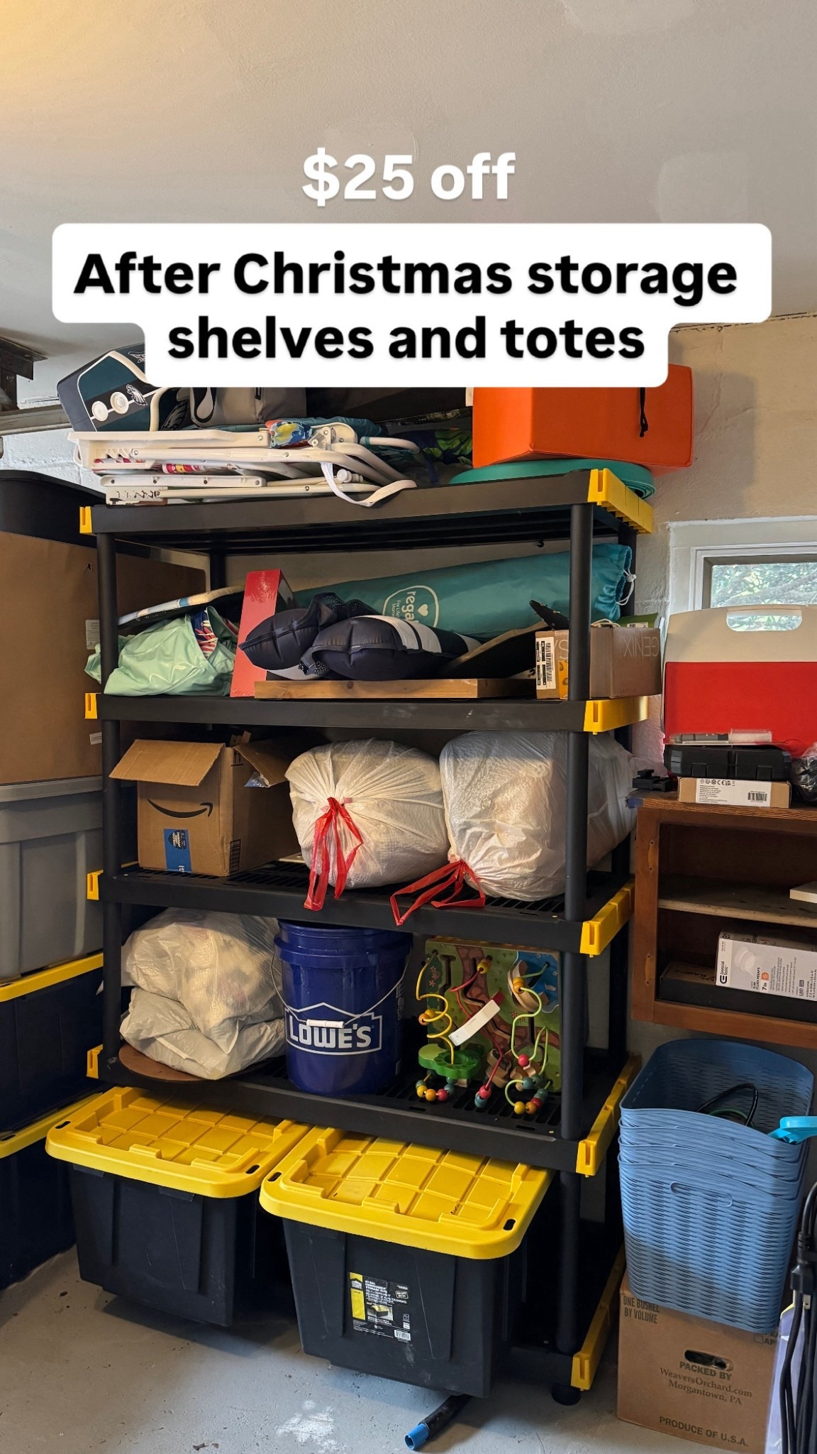 BLACK FRIDAY DEALS: 

Storage shelving: $25 off now through 12/1

Storage totes: $3 off now through 12/1

These are perfect for after Christmas  storage!

#LTKCyberWeek #LTKHome #LTKSeasonal