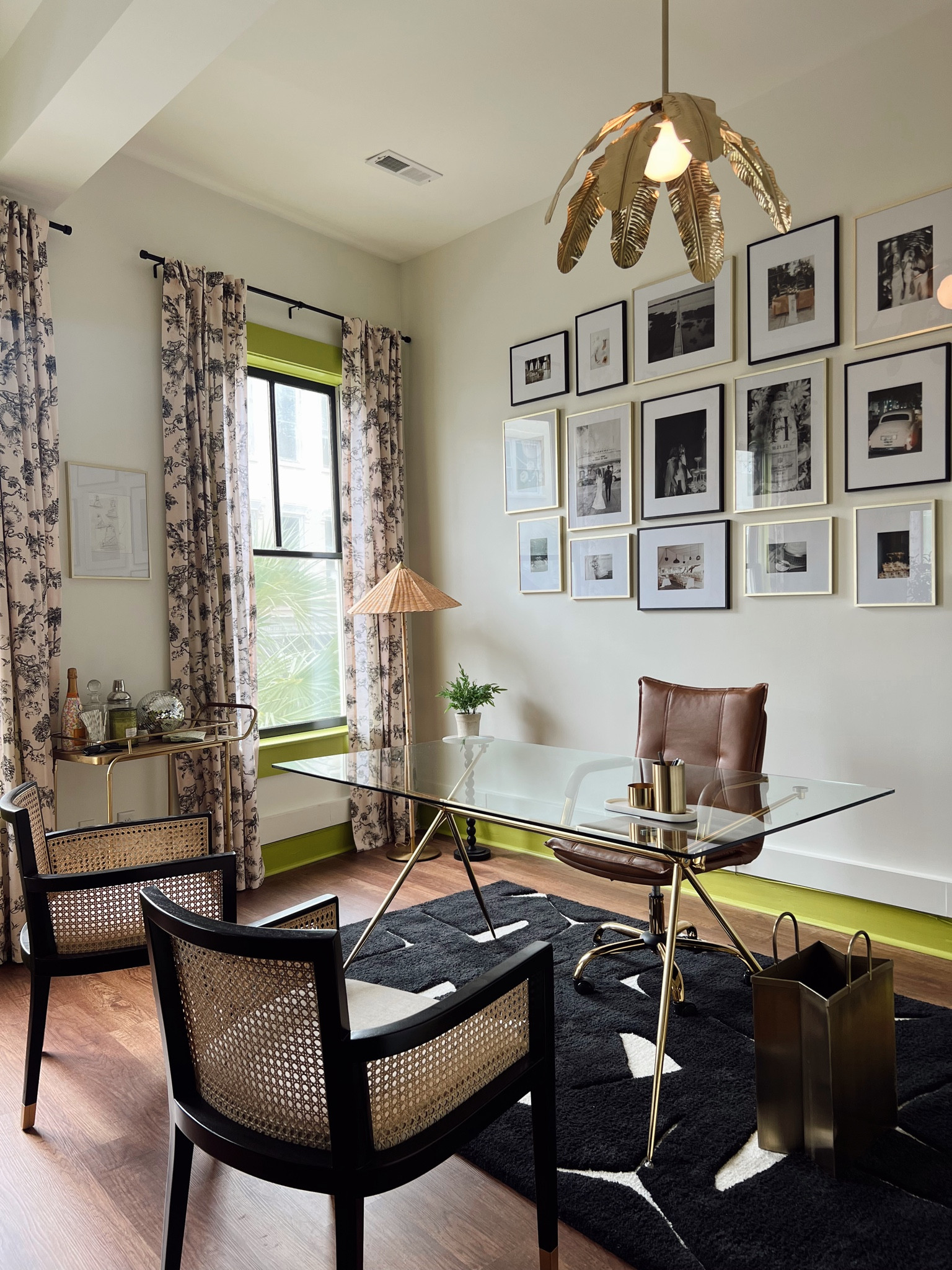 Chartreuse office sources from the Charleston office makeover series! 

#office #officedecor #desk #officedesign #LTKhome  