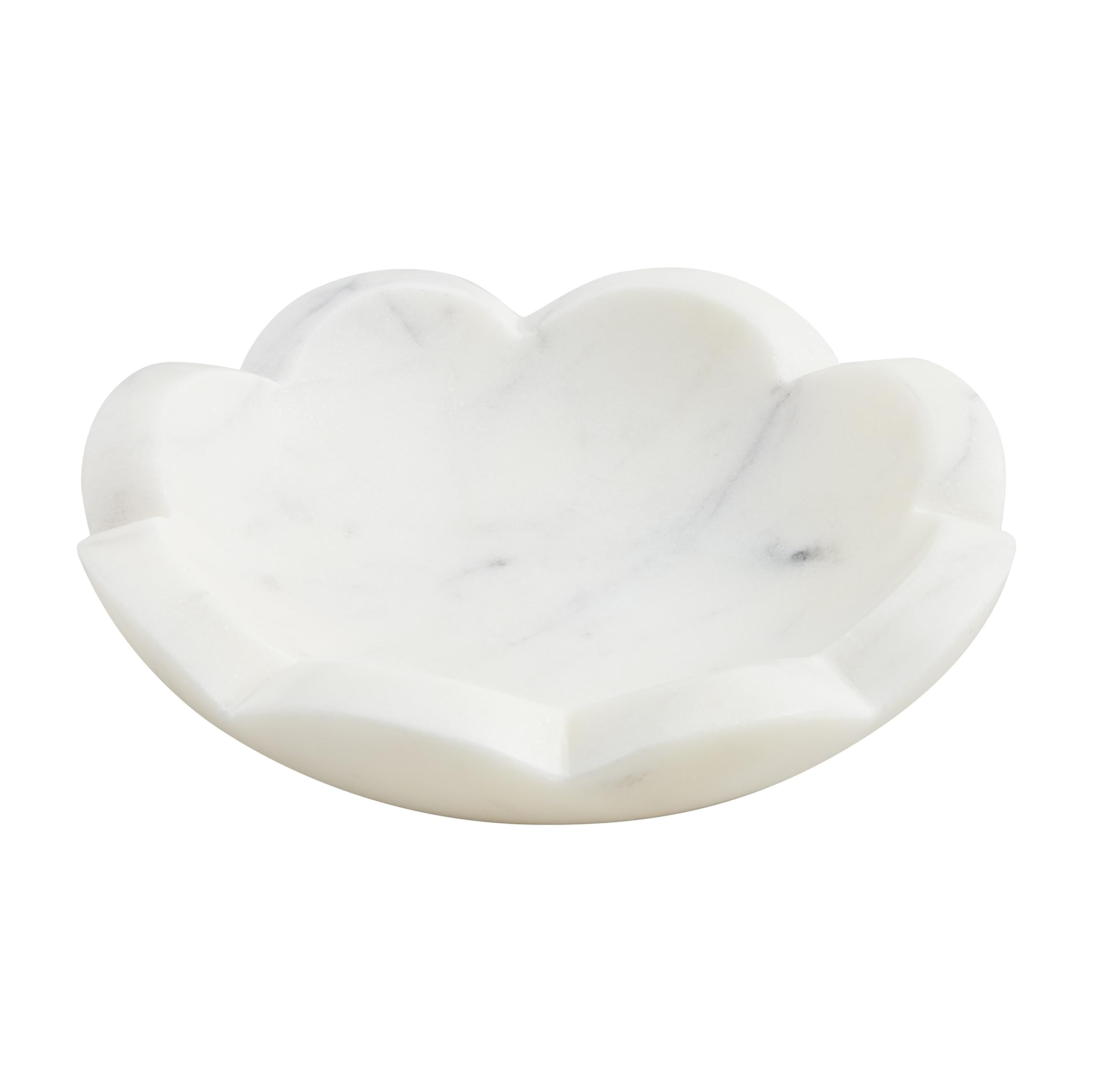 Mud Pie Scallop Marble Dish; 4.5" X 4.5" | Amazon (US)