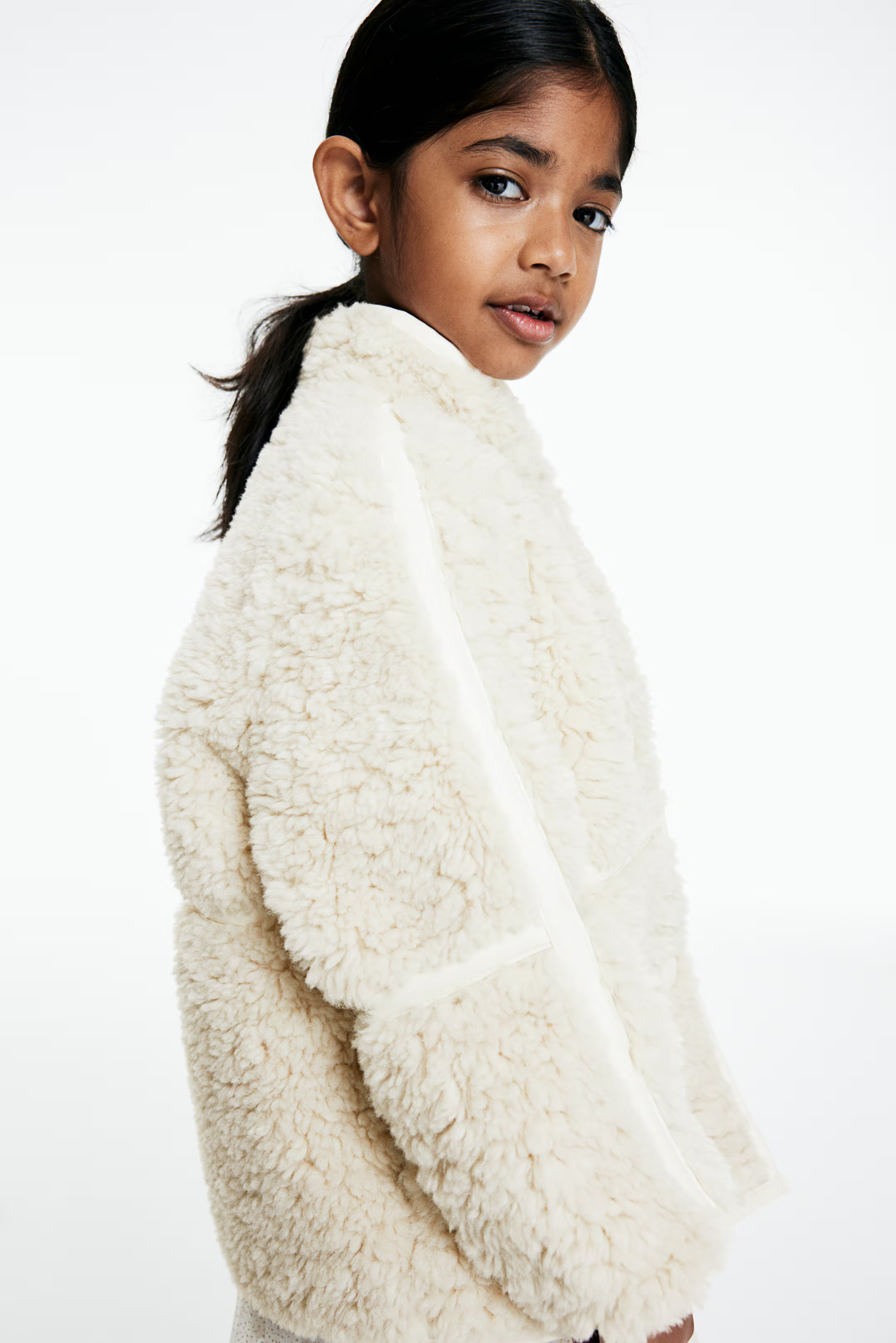 Fluffy Jacket - Cream - Kids | H&M US | H&M (US + CA)